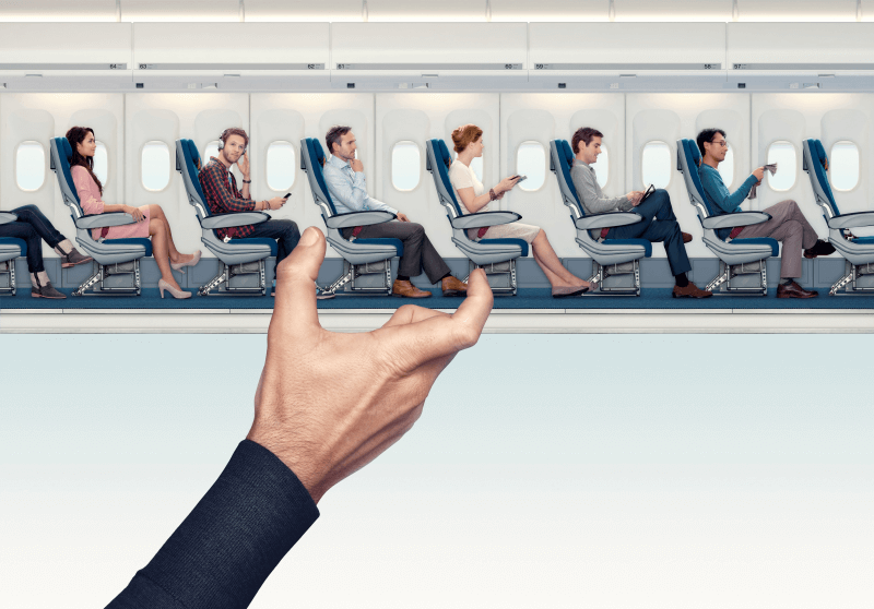 Miejsca w samolotach KLM