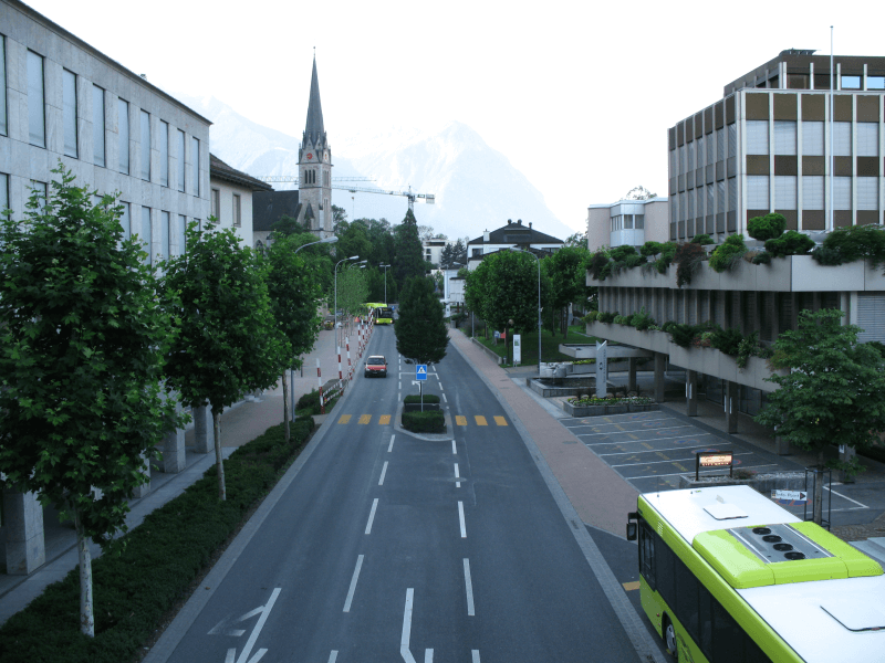 ulica, Liechtenstein