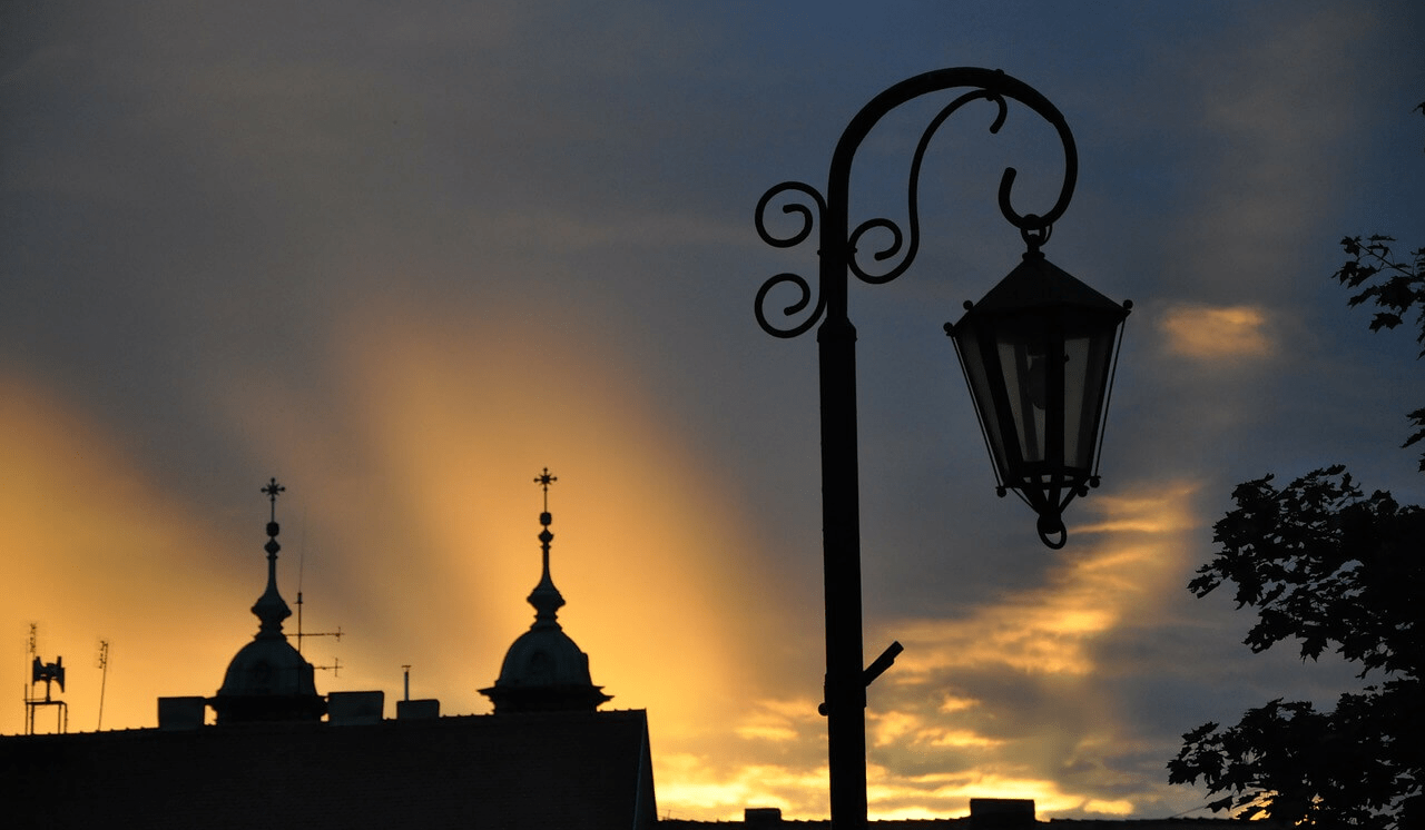 Gniezno at sunset