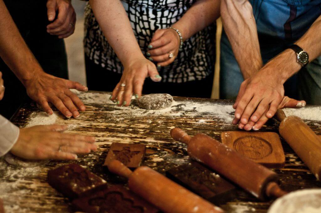Handmade perniki at museum workshop