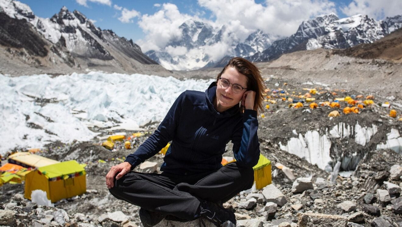 Magda Lassota w bazie pod Everestem - fot. z arch. Magda Lassota